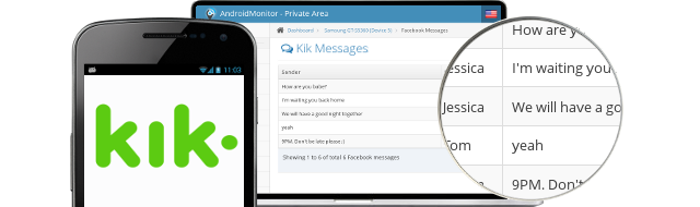 Espionaje de Kik – Software de monitoreo de Kik | AndroidMonitor