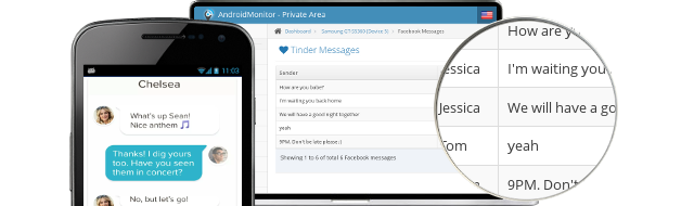 Espionaje de Tinder – Usa monitoreo de Tinder para ver sus Tinder messages y concidencias | AndroidMonitor